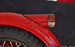 This photo shows the gasket, as it will appear as part of the complete retro front sidecar light assembly.
